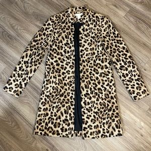 H&M leopard coat